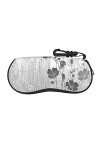 Étui à lunettes à fermeture éclair, pochette souple pour lunettes de soleil, étui de voyage portable avec clip pour filles et
