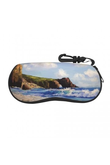 SATUSA Étui à lunettes à fermeture éclair avec fermeture éclair, pochette souple pour lunettes de soleil, étui de voyage port