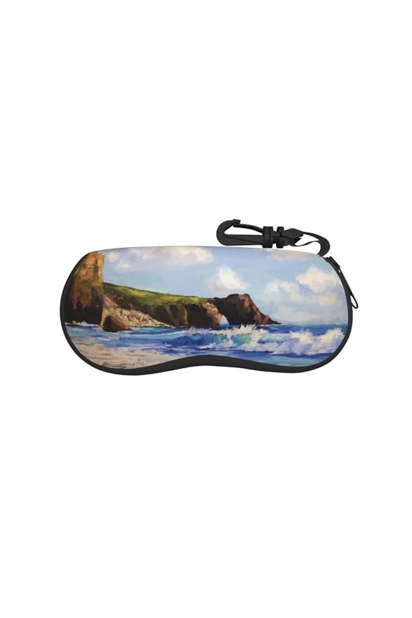 SATUSA Étui à lunettes à fermeture éclair avec fermeture éclair, pochette souple pour lunettes de soleil, étui de voyage port