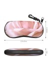 SATUSA Magnifique étui à lunettes avec fermeture éclair, pochette souple pour lunettes de soleil, étui de voyage portable ave