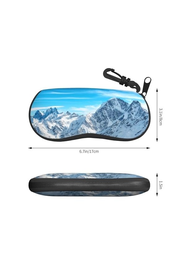 Étui à lunettes de soleil avec fermeture éclair et fermeture éclair, étui à lunettes de soleil, étui de voyage portable avec 