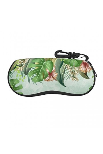 SATUSA Étui à lunettes à fermeture éclair avec fermeture éclair, pochette souple pour lunettes de soleil, étui de voyage port