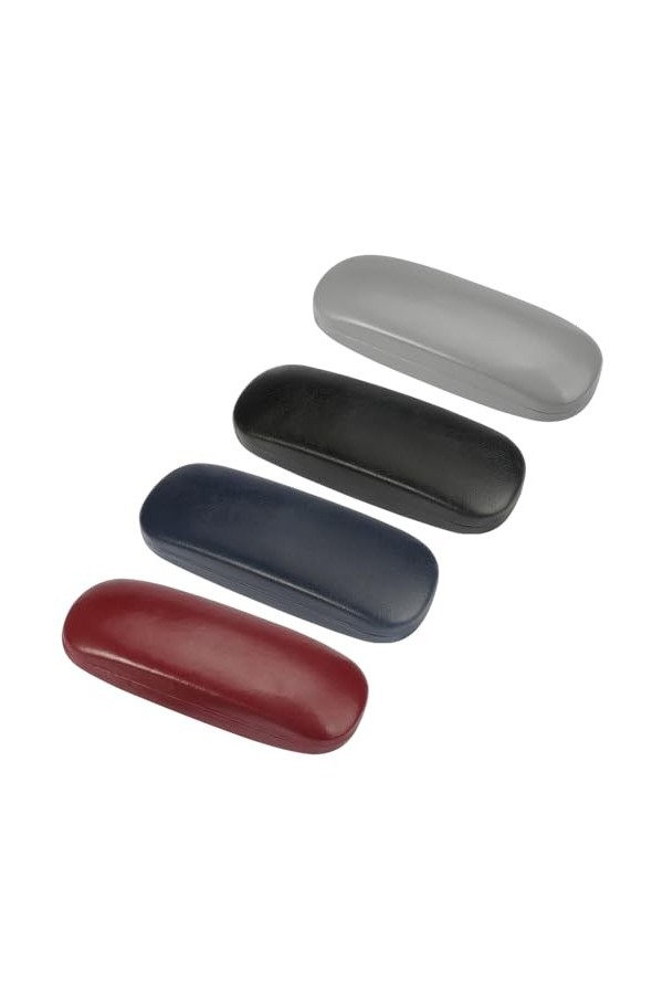 Jinsion 4 Pièces Etui à Lunette Rigide, Etui Lunettes pour Femmes, Hommes y Enfant, Boite Lunettes Rigide Portable, Boîte à L