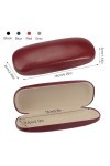 Jinsion 4 Pièces Etui à Lunette Rigide, Etui Lunettes pour Femmes, Hommes y Enfant, Boite Lunettes Rigide Portable, Boîte à L