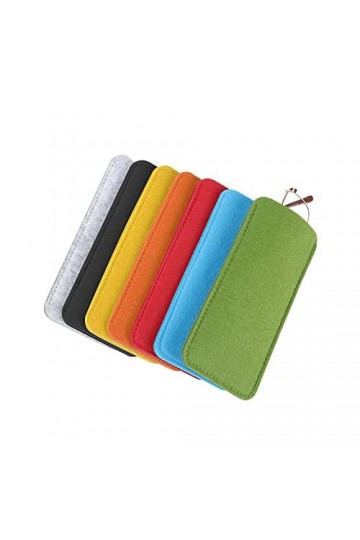 Lot de 7 étuis à lunettes en feutre souple pour homme et femme