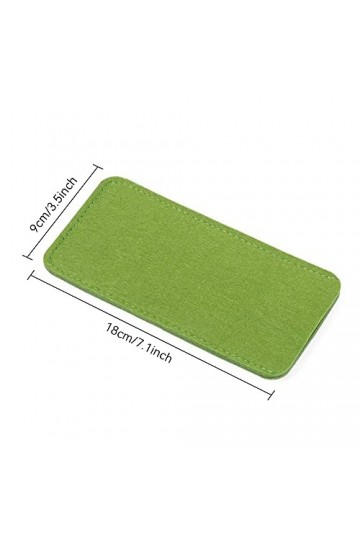 Lot de 7 étuis à lunettes en feutre souple pour homme et femme