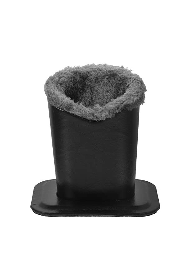 Healvian Étui À Lunettes Doublé en Peluche Support Porte-Lunettes en Cuir PU Étui en Peluche Peluche Doublé Porte- pour Table