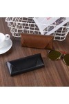 FZSECRIU 2 Pièces Étuis à Lunettes Femme, Etui Lunettes Cuir, Rangement Lunettes, Boite a Lunette, Etui Lunettes Rigide Homme