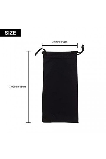 Étui à Lunettes Souple, Sac à Lunettes, Pochette à Lunettes, Pochette à Lunettes de Soleil, Lunettes Pochette, pour Lunettes 