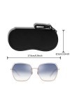 Hion Lot de 2 étuis à lunettes de soleil pochette souple avec clip ceinture sac à lunettes de soleil ultra léger en néoprène 