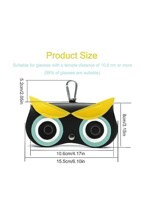 ALUYF 2 Pièces Etuis Lunettes Souple,Étui à Lunette Portable,Sac à Lunettes de Soleil en Cuir,Étui à Lunettes de Voyage Porta