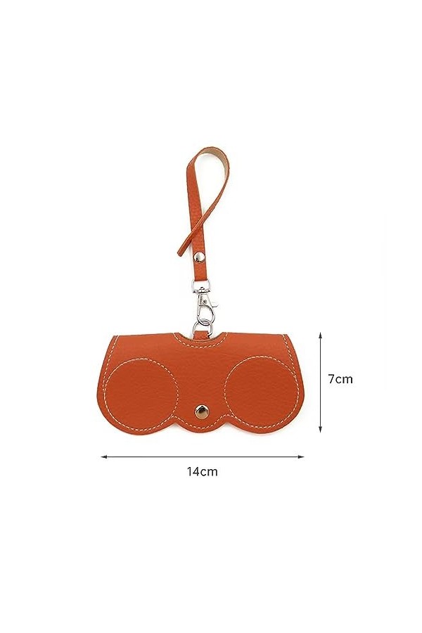 JIAHAICHI Etuis Lunettes Souple Étui Lunettes Cuir Étui à Lunettes de Voyage Portable PU Cuir Étui à Lunettes Etui à Lunettes