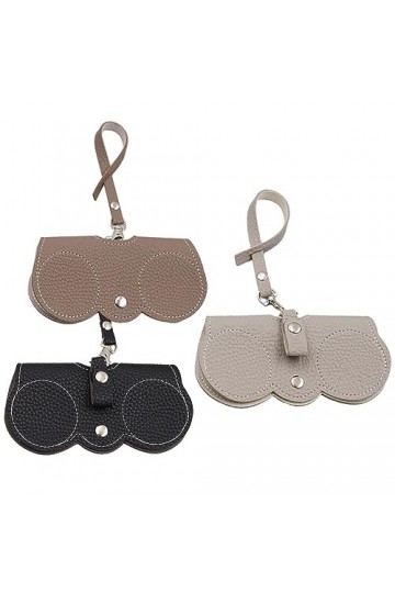 Zodors 3PCS Étui Lunettes, cuir poche Sac Souple de Lunettes de Soleil Anti Rayures Étuis à Lunettes étui à Lunettes de Solei