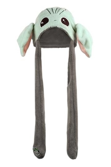 Star Wars The Mandalorian - Grogu - Oreilles Qui Bougent Unisexe Bonnet Vert/Marron One Size