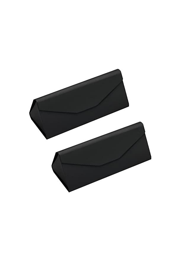 2 Pièces Etui à Lunettes, Étui à Lunettes Pliable, Étui à Lunettes Magnétique, Housse de Protection Lunettes, Boîte à Lunette