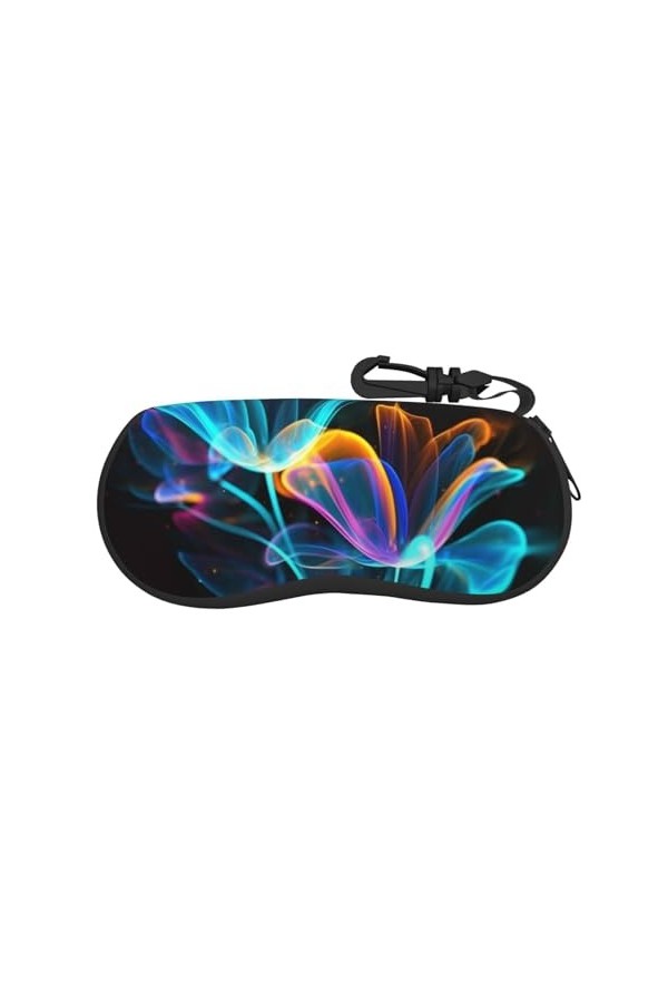 OPSREY Nighttime The Cobbles at Street Étui à lunettes avec fermeture éclair et sac de rangement portable pour lunettes de so