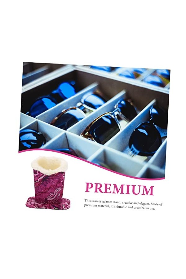DOITOOL Support De Bureau Présentoirs À Lunettes De Bureau Table De Chevet Doublure Porte-Cadeau Doublé Lunettes avec Stockag