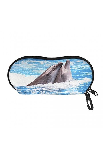 Coloranimal Étui à lunettes de soleil pour garçon et fille avec fermeture éclair et clip de ceinture, Ballon de basket Fire, 