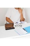 DUDOK Étui à lunettes - Porte-lunettes Étui de protection Pochette pour lunettes de soleil,Étui de protection en verre avec s