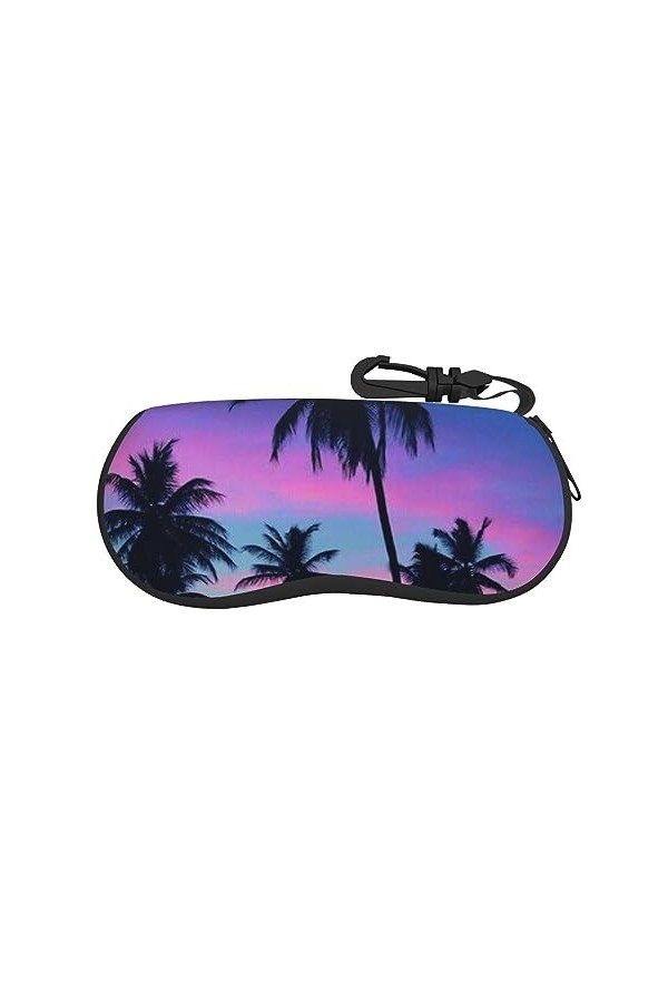 JCAKES Étui à lunettes unisexe Atomic motif étoiles, boîte de rangement pour lunettes de soleil, étui de protection portable 