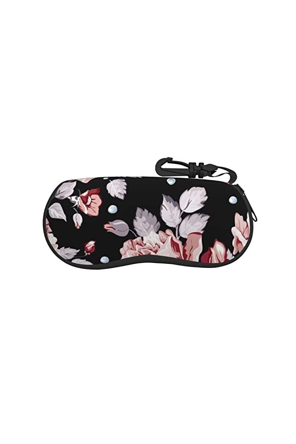 JCAKES Étui à lunettes unisexe Atomic motif étoiles, boîte de rangement pour lunettes de soleil, étui de protection portable 