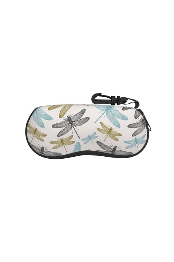 JCAKES Étui à lunettes unisexe Atomic motif étoiles, boîte de rangement pour lunettes de soleil, étui de protection portable 