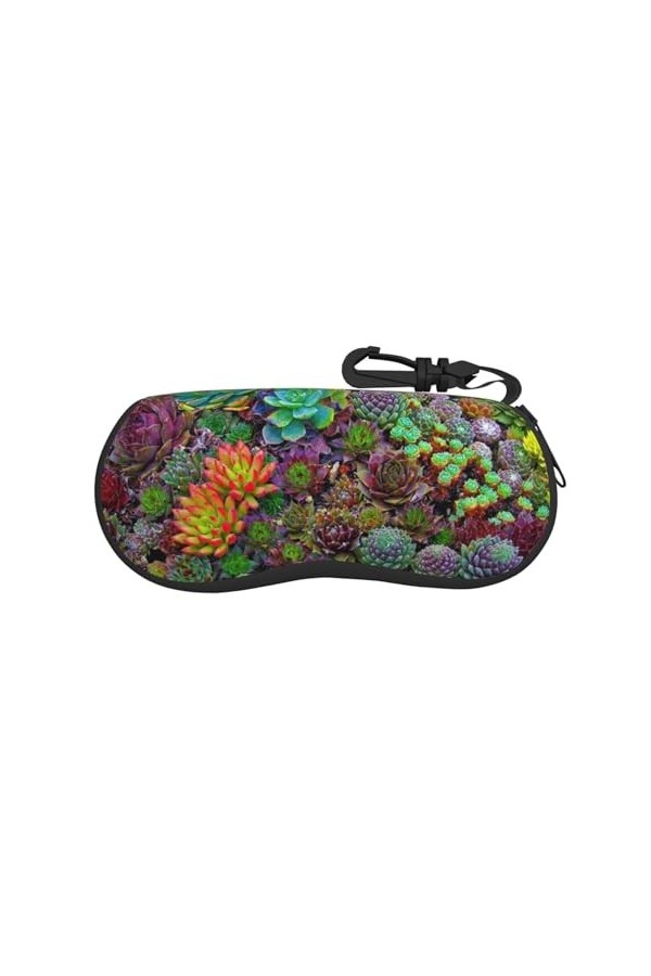 JCAKES Étui à lunettes unisexe violet et papillon, boîte de rangement pour lunettes de soleil, étui de protection portable et