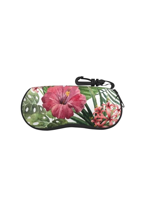 JCAKES Étui à lunettes unisexe violet et papillon, boîte de rangement pour lunettes de soleil, étui de protection portable et