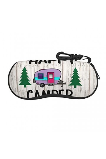 JCAKES Étui à lunettes unisexe bohème avec fleurs de lotus dorées, boîte de rangement pour lunettes de soleil, étui de protec