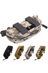 Selighting Étui à Lunettes Portable Tactique Zippé Molle Boîte de Protection pour Lunettes Camouflage gris 