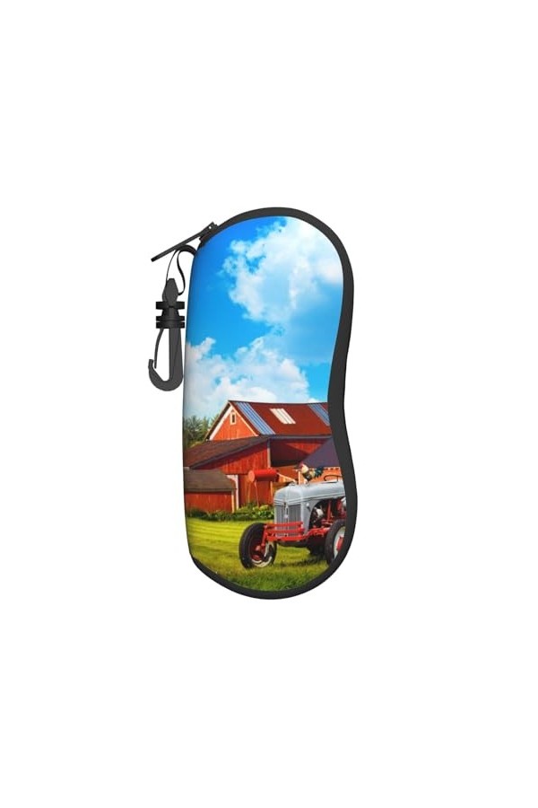 Étui à lunettes de tracteur agricole dentreprise, étui de protection portable, boîte de lunettes de soleil tendance avec une