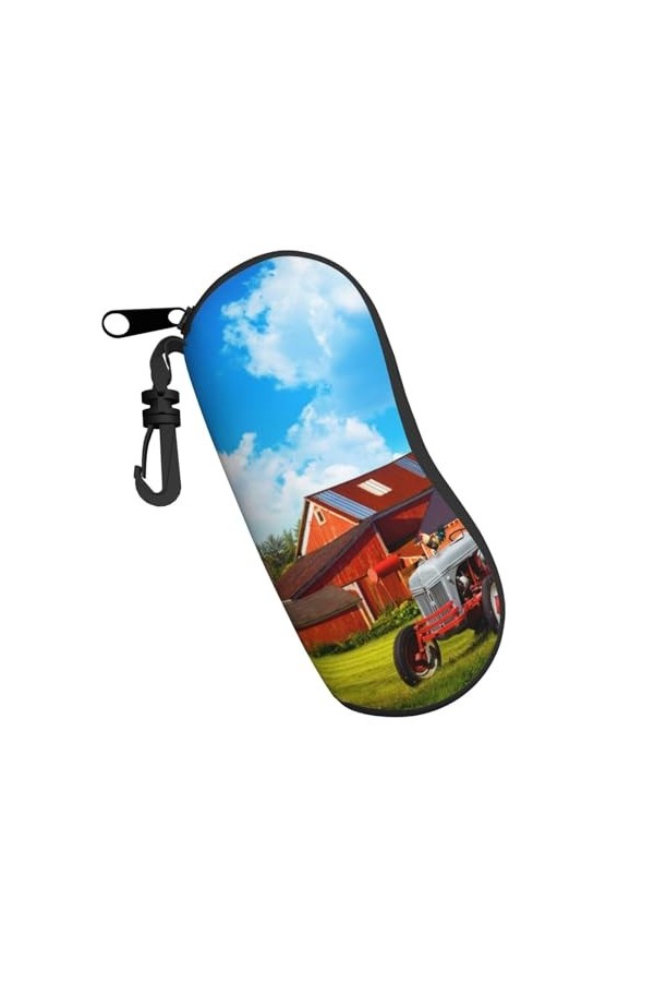 Étui à lunettes de tracteur agricole dentreprise, étui de protection portable, boîte de lunettes de soleil tendance avec une