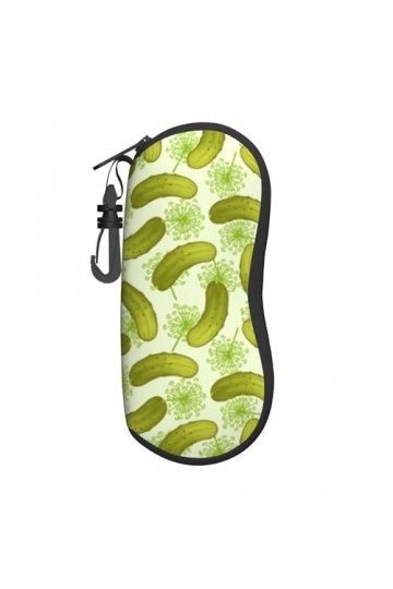 Étui à lunettes pour sushi aneth cornichons, étui de protection portable, boîte de lunettes de soleil tendance avec une boucl