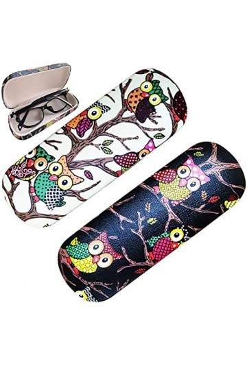 AWYY 2 Pièces Etui à Lunettes Myopie, Étui à Lunettes Rigide pour Lunettes de Myopie, Étui à Lunettes Rigide pour Lunettes de
