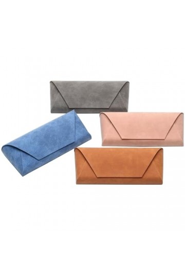 FZSECRIU 4 Pièces Etui Lunettes Souple, Rangement Lunettes,Etui Lunettes Cuir, Boite a Lunette, Étuis à Lunettes Femme, Etui 