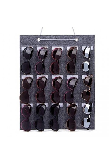 Hifot Rangement Lunette de Soleil, Lunettes Organiseur Poche de Mural, Poche à Suspendre Étuis à Lunettes
