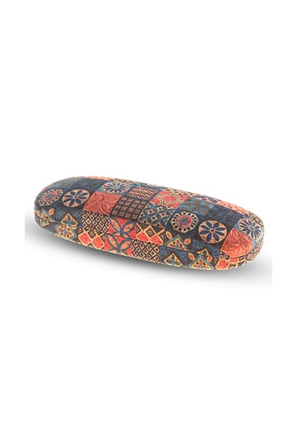 Flanacom Etui à lunettes Boho rigide en liège - étui à lunettes femme styliste étui - pour lunettes de soleil et lecture - ra