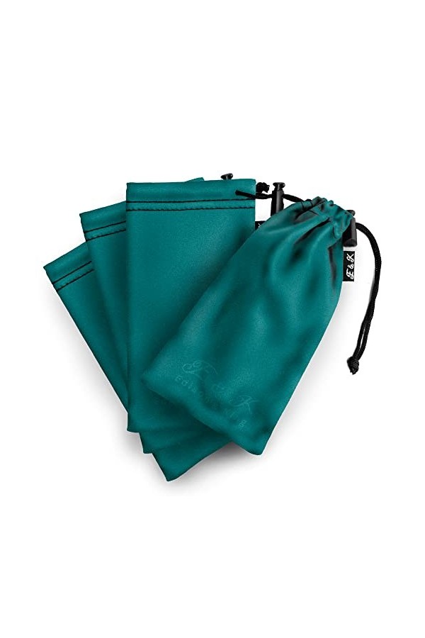 Edison & King Etui a lunettes - pack de 4 - microfibres mixte 