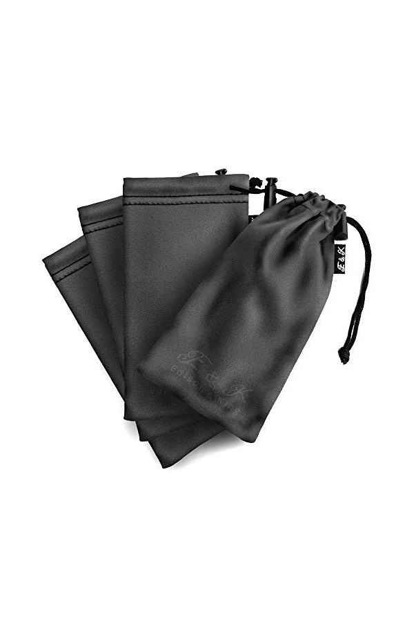 Edison & King Etui a lunettes - pack de 4 - microfibres mixte 