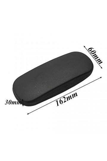 Gativs Étui à Lunettes Rigide 2 Pièces Etui Lunettes Rigide Étui à Lunettes Spectacles Boîte à Lunettes de Soleil en PU Boîte