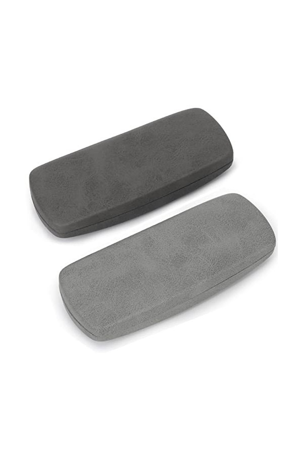 Unaone Lot de 2 étuis à lunettes rigides pour homme et femme - Boîte portable pour lunettes de voyage - Étui rigide pour lune