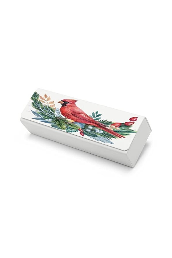 HELVAK Oiseau Rouge 2 Étui À Lunettes Rigide, Boîte À Lunettes De Soleil En Cuir Pu, Étui De Protection Pour Homme Femme