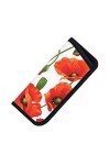 ANGYANG Sac à lunettes souple coquelicot fleurs Floral anti-rayures lunettes étui à lunettes Portable étui à lunettes de sole
