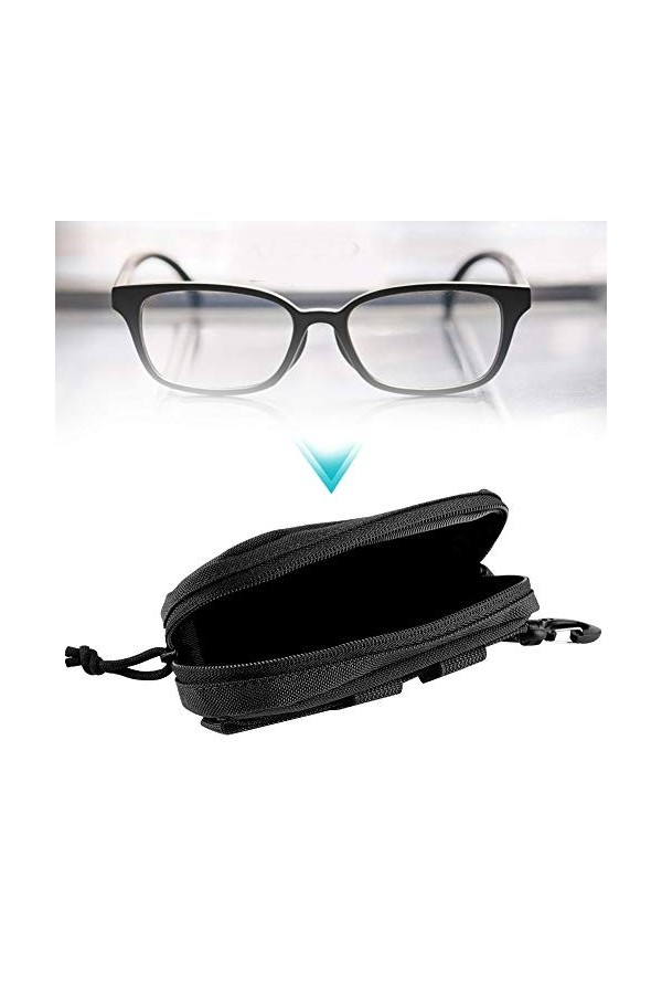 Poche à lunettes, lunettes de soleil sac militaire étui à lunettes antichoc sac de lunettes de soleil pour randonnée voyage p