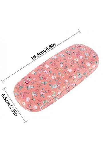 YKKJ 2 Pièces Étui à Lunettes Floral avec Tissu de Lunettes，Étui à Lunettes Original Portable， pour Toutes les Lunettes de So