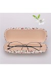 Étui à Lunettes Floral Femmes Étui à Lunettes Rétro Portable Étui à Lunettes Rigide et Mignon Étui à Lunettes Coque Rigide po