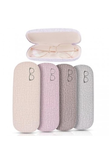 XFLYP Lot de 4 étuis à Lunettes étui Rigide pour Lunettes de Sécurité Sadapte à la Plupart des Lunettes et Lunettes de Solei