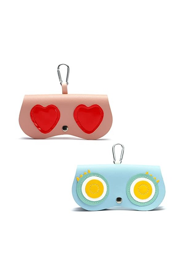 2 Pcs Étui Lunettes Soleil Sac Souple Mignonne Pochette Doublure Douce Protection Étui Lunettes Etui Stylo Lunettes Plat Etui
