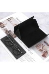 FZSECRIU Étuis à Lunettes Femme, Etui Lunettes Rigide Homme 3 Pièces, Boite a Lunette, Rangement Lunettes, Porte Lunettes