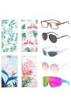 4 Pcs Etui Lunettes Souple Pochette Lunettes Soleil Etui Portable Lunettes Soleil Etui Lunettes Cuir Sac Lunettes Doublure In